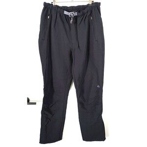 Nike ACG Pants Men Large Black Tech Performance Hiking Ankle Zip Belted Outdoor